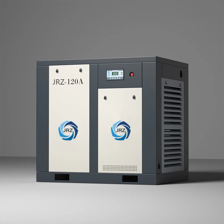 JRZ-120AZ/0,8 Compressor d'aire de cargol de freqüència elèctrica d'una etapa 15 m3/min 90 kW 80 ± 2 dB(A)